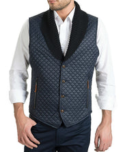 Quilted Collar Tufted Vest