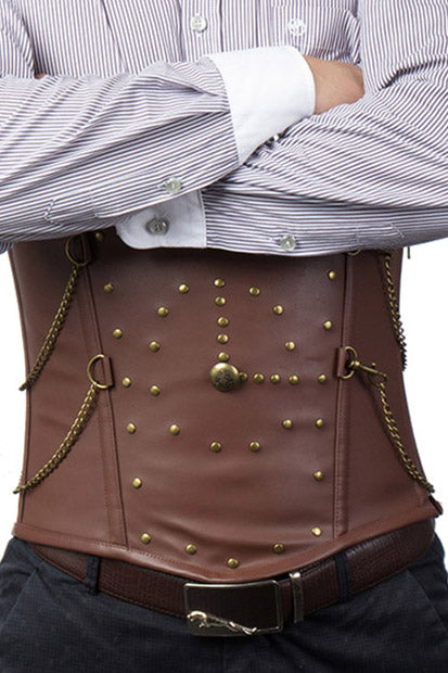 Male Corset Belt Men's SteamPunk Corset – Gypsy Mens