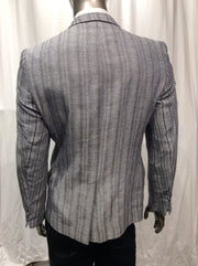Quilting Dotted Stripe Blazer