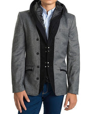 Hooded Tweed Jacket