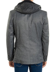 Hooded Tweed Jacket