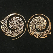 Fire Spiral Earring