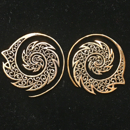 Fire Spiral Earring