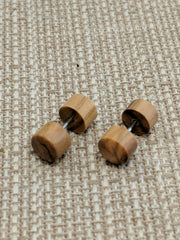 Tigers Eye faux wooden gauges