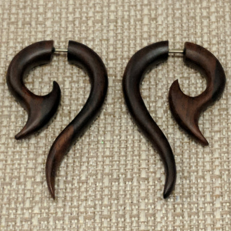 Wooden flame faux gauge