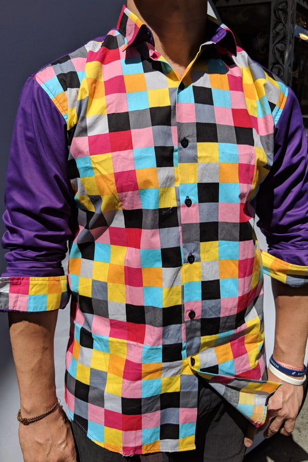 mens pastel dress shirts Luxury Sport L/S Shirt