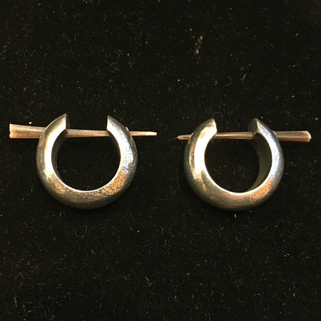 Tribal Pewter Hoop Earring