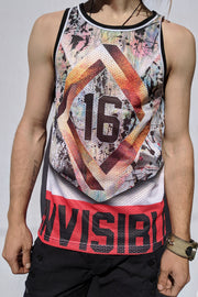 Graphic Mesh Tanks