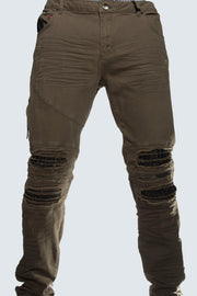 Grunge Distressed Biker Jeans