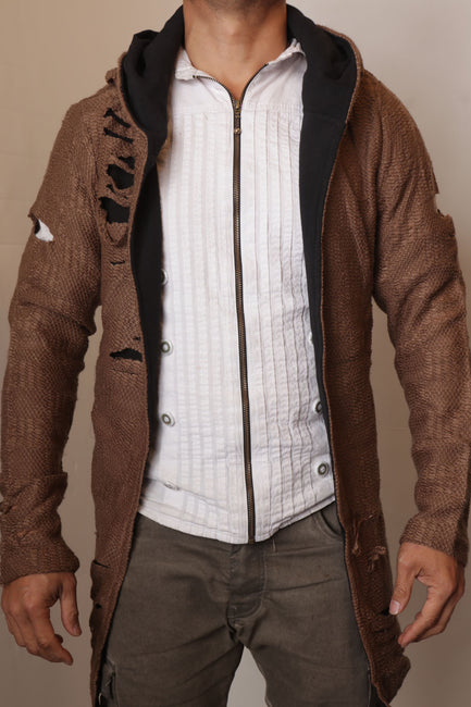 Crux Distressed Cardigan