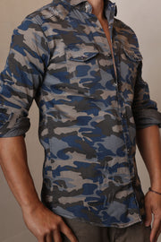 Codebreaker Camo Button Up