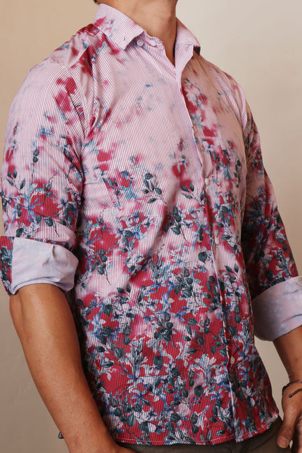 Vapor Bloom Button Up