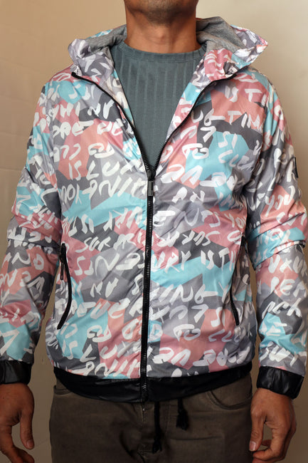 Pastel Graffiti Windbreaker