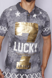 Lucky 7 Foil Printed Polo