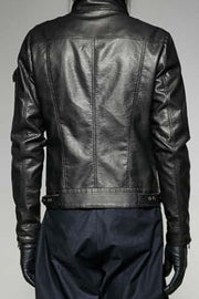 Steampunk Short Gear Leather Coat