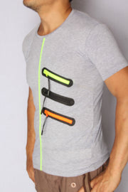 Tri Neon Zipper T-Shirt