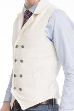 Brushed Ivory Vest