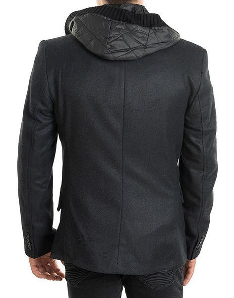 Hooded Tweed Jacket