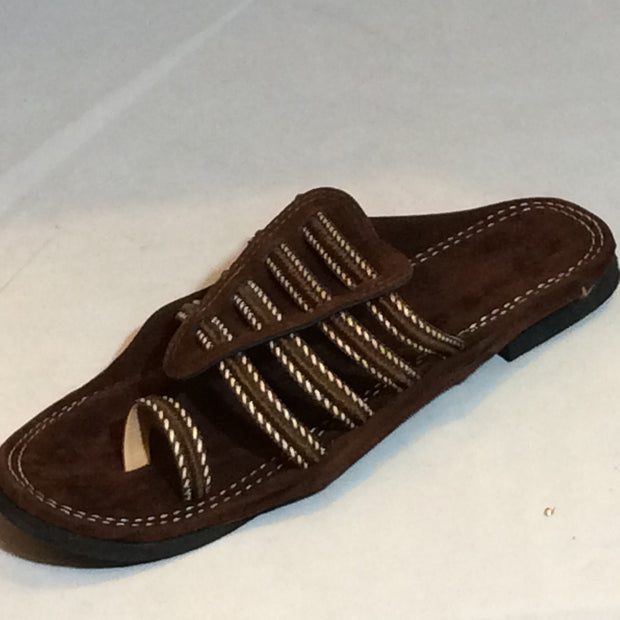 Brown Suede Rajasthani sandal
