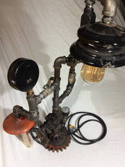 Rustic Lamp & Table