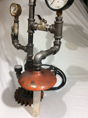 Rustic Lamp & Table