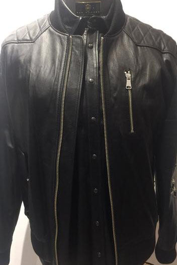 Action Discrete Leather Jacket