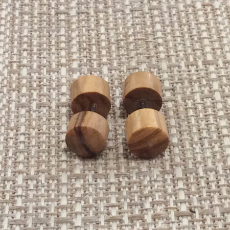 Tigers Eye faux wooden gauges
