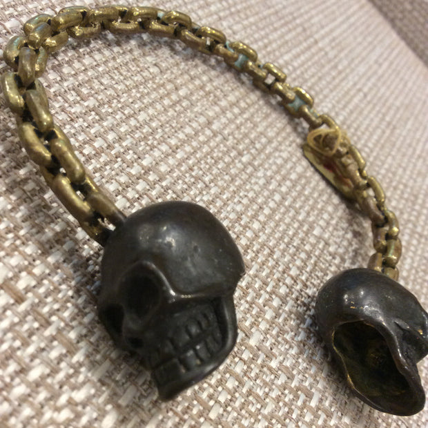 Skull Gold Bracelet