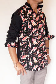 Koi Blossom Dress Shirt